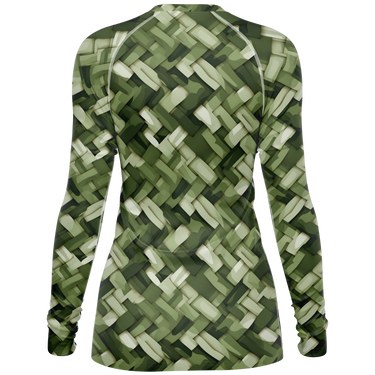 Chokefish™ Long Sleeve Rashguard Textures Woman's Shirt-003